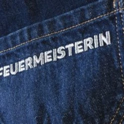 Feuermeisterin Jeansschürze Größenverstellbar, Einheitsgröße Grillschürzen
