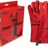 Feuermeister Grillhandschuhe Spaltleder Rot (Paar)