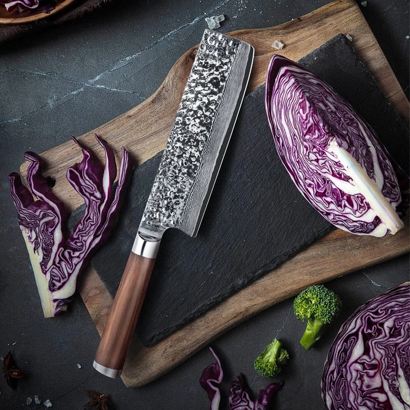 Adelmayer® Damastmesser Nakirimesser 17,5 Cm Handgeschliffen Und Mit Walnussgriff 7 Adelmayer® Damastmesser Nakirimesser 17,5 Cm Handgeschliffen Und Mit Walnussgriff