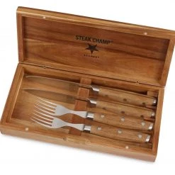 Steak Champ 2+2 Set, Gabel & Messer Besteck