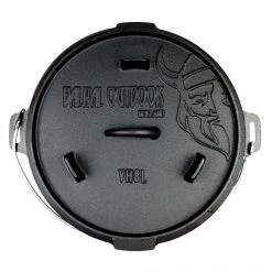 Valhal Outdoor Valhal VH8L - FEUERTOPF 8L, Planer Boden Gusseisenprodukte